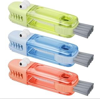 3 in 1 Cup Lid Gap Cleaning Brush Set, Silicone Cleaner, Multifunctional Bottle Brush,Home Kitchen Crevice Tools (All Color)