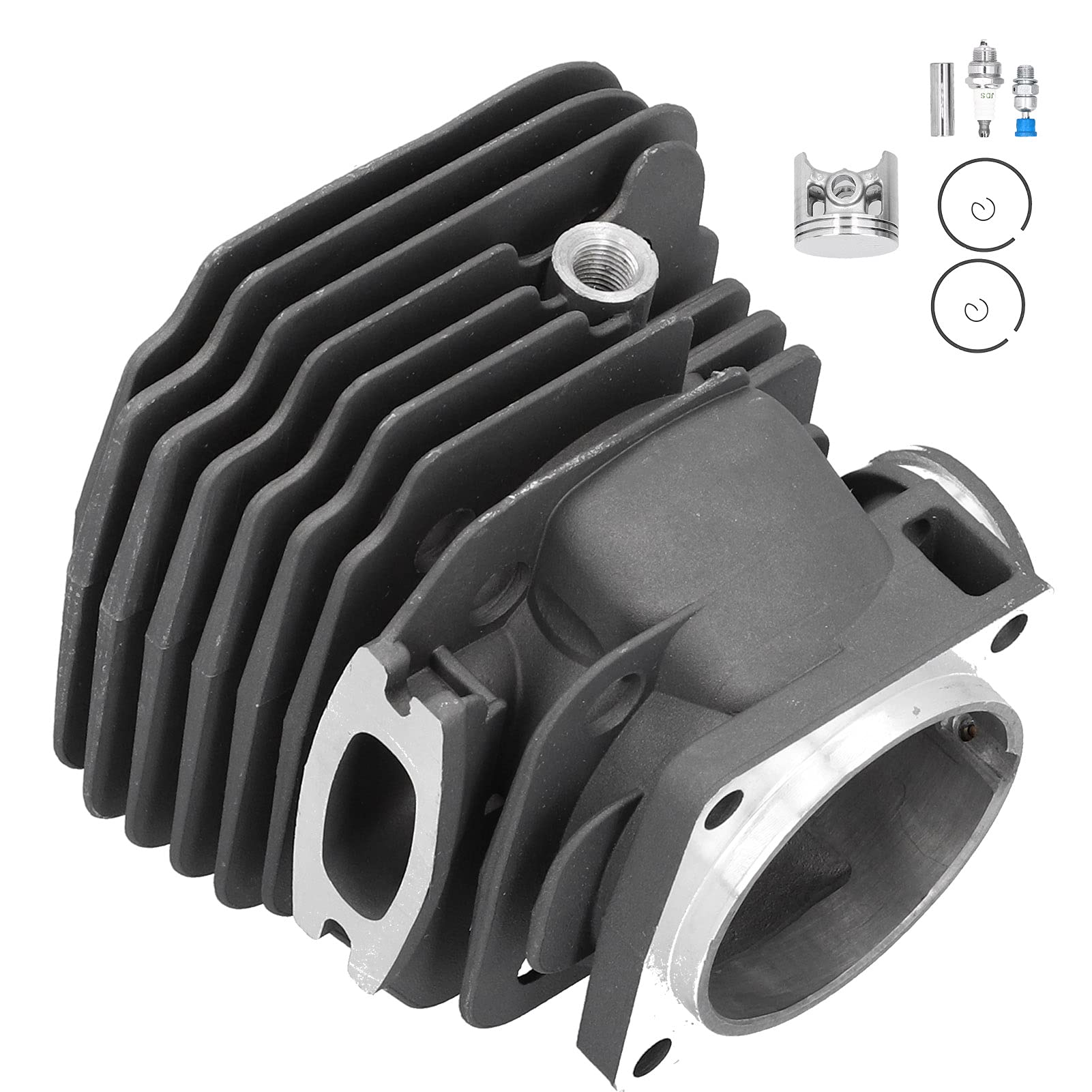 Zestaw tłoka cylindra 56 mm Wysokiej jakości części zamienne ze stopu aluminium do piły łańcuchowej 395 395XP Trwała, odporna na zużycie, odporna na korozję