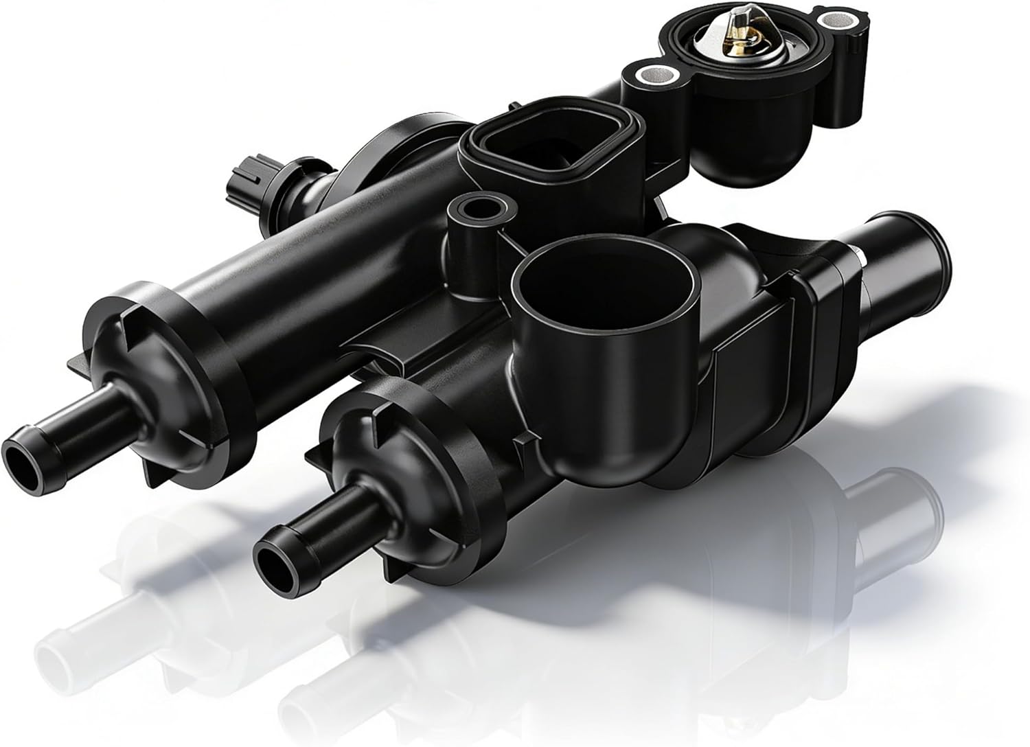 Thermostat Housing Assembly Compatible with Dodge/Chrysler/Jeep, Avenger 08-14, Journey 09-20, Compass 07-17, Patriot 09-17, Replace 902-319 68003582AB