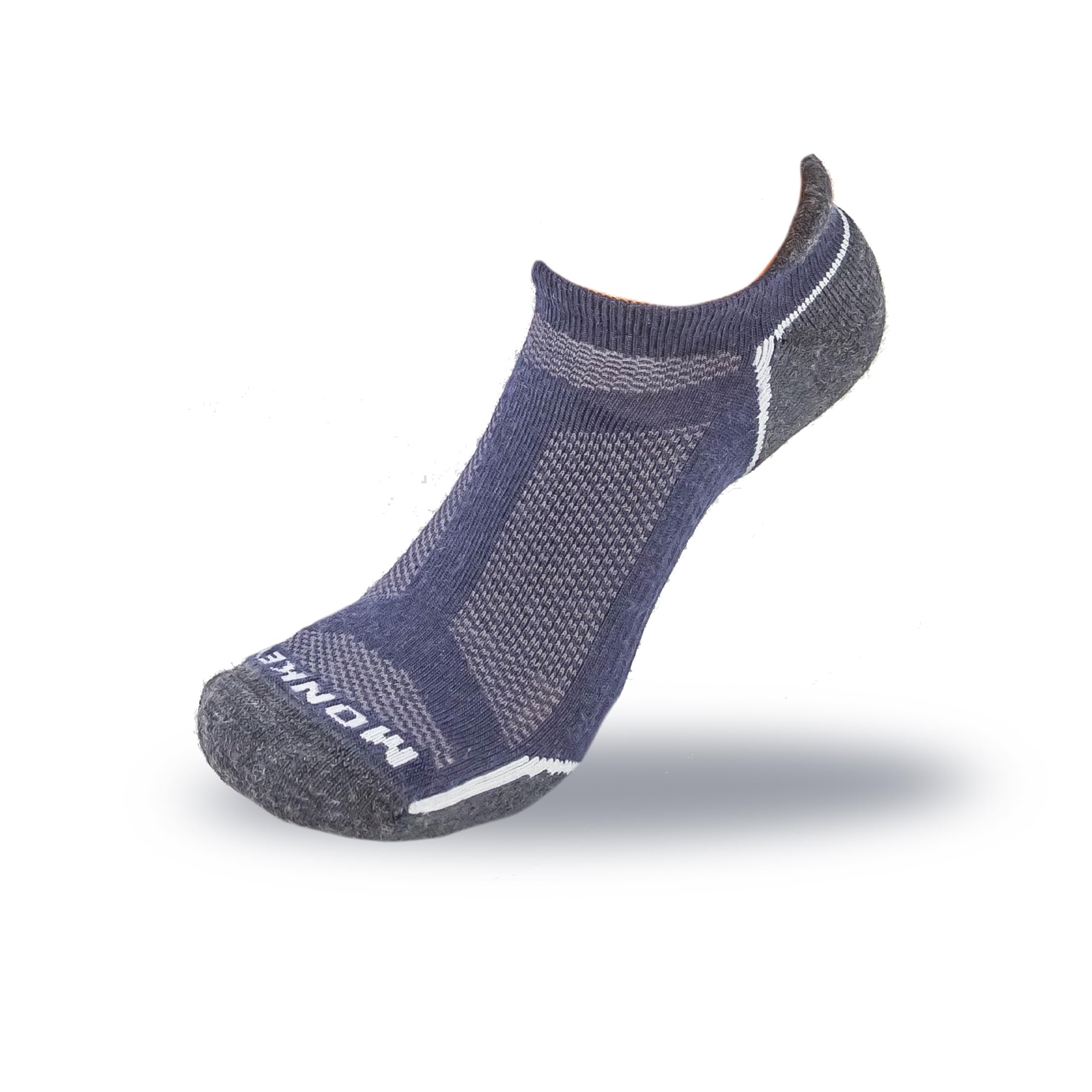 Fish MonkeySM200 Lightweight Tab - Ventilated Merino Wool Arch Compression Cushioned Heel for Men and Women