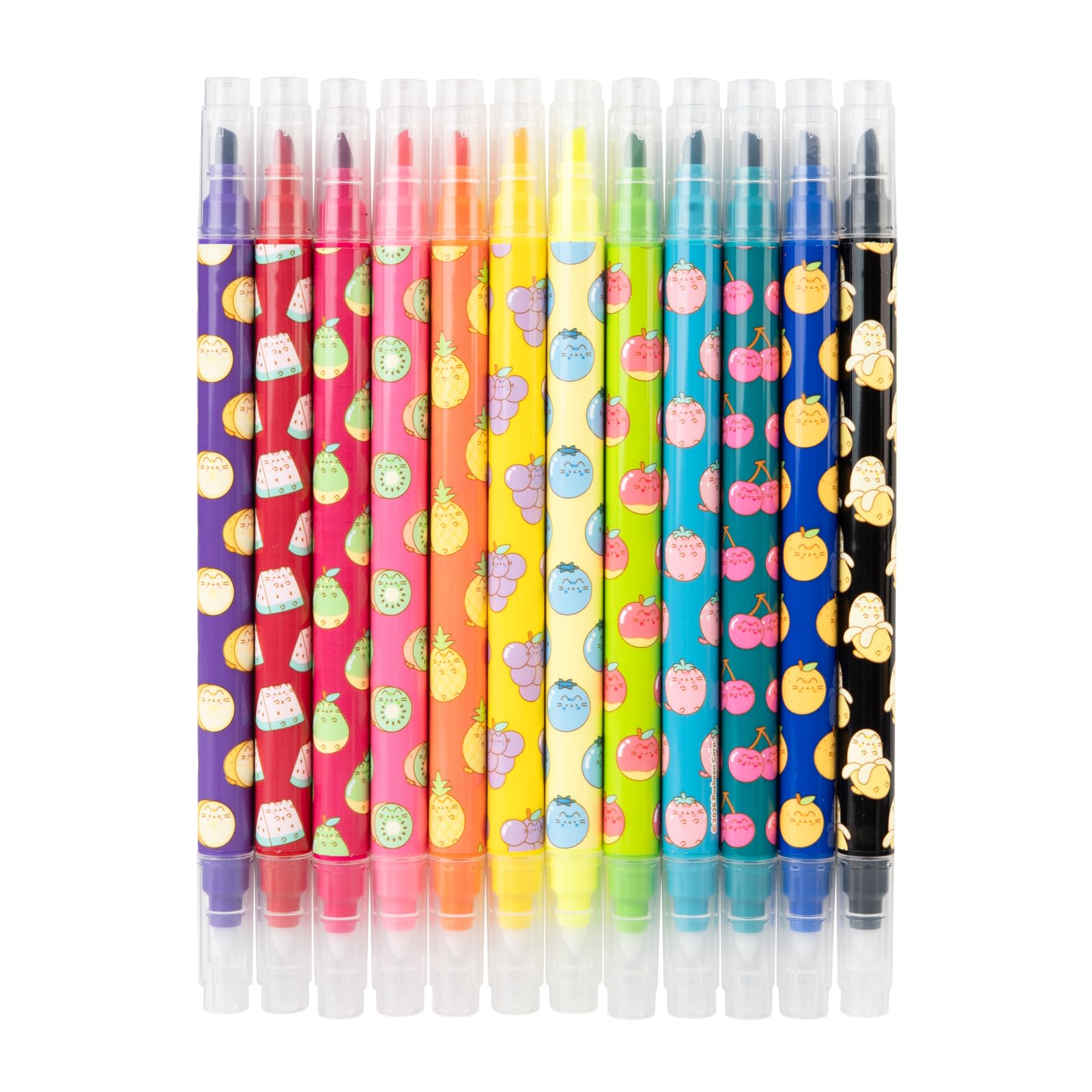 Grupo Erik Pusheen Cat Set of 12 Erasable Colouring Pens - Kawaii Gifts