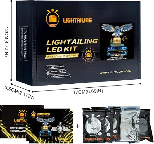 Miniatura 6 de Lightailing Luz LED para Lego 76391 hogwartsses Icons Building Blocks Modelo versión de control remoto - no incluye el conjunto de modelos