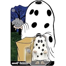 Super7 Reaction Figure Peanuts Charlie Brown (Ghost Sheet) - 3.75" Peanuts Action Figure with Accessories - Classic Cartoon Collectibles and Retro Toys