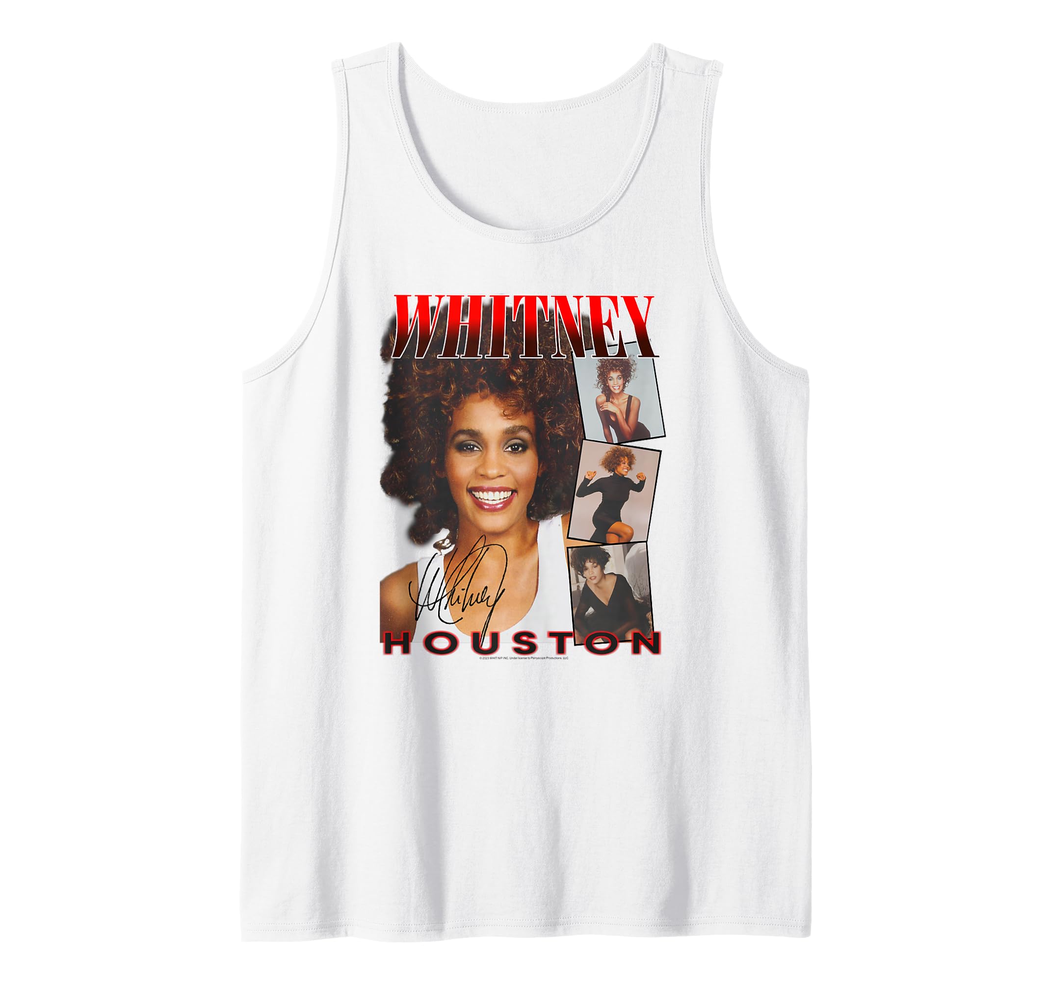 Whitney Houston Face Photos Tank Top