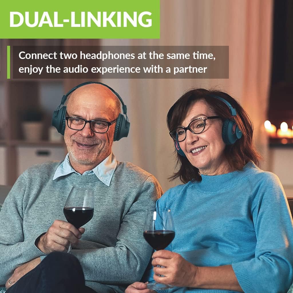 Avantree Audikast 3 - Bluetooth 5.3 Transmitter for TV Audio with aptX Adaptive, Compatible with Optical & AUX Output, Dual Headphone Connection, 100ft Range