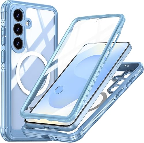 Miniatura 9 de Miimall Magsafe - Funda delgada para Samsung Galaxy S24, potentes imanes compatibles con MagSafe, PC y TPU, ultra fina, antiarañazos, antihuellas, a