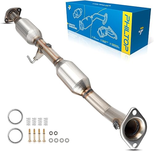 Miniatura 1 de PHILTOP Convertidor catalítico directo compatible con Tacoma 2.7L 2005-2013 2014 2015, 1 unidad, convertidor de catalizador de entrada y salida de