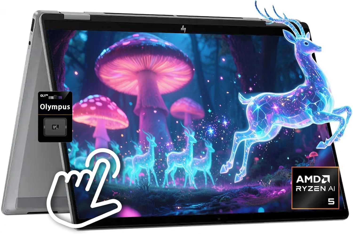 HP OmniBook 2-in-1 Touch-Screen Laptop with 14" 2K Display