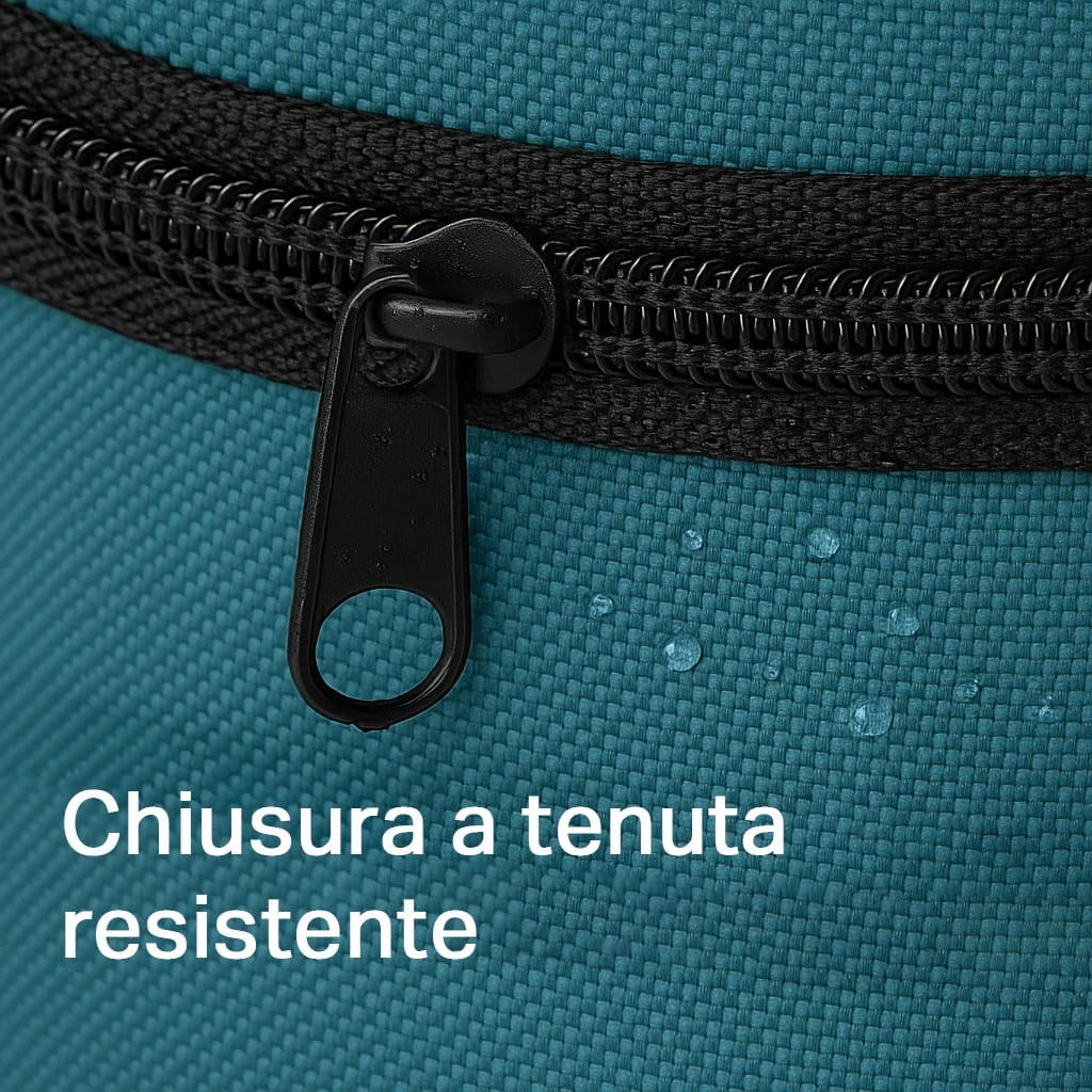 Borsa Termica Portatile Sacar – Isolamento Termico Alta Qualità – Tracolla Regolabile e Cerniera – Ideale per Escursioni, Mare, Piscina e Campeggio