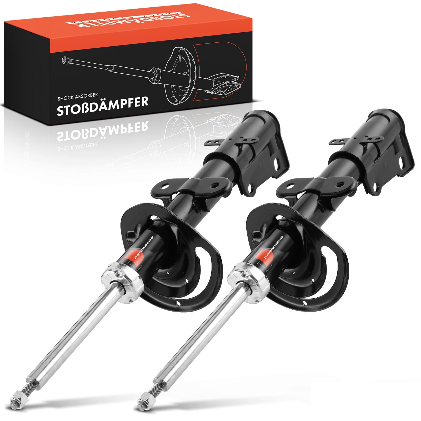Frankberg 2 amortiguadores amortiguadores eje delantero compatible con Grand Voyager V RT MPV 2,8L 3,3L 3,8L 2007-2022 Replace# 339271