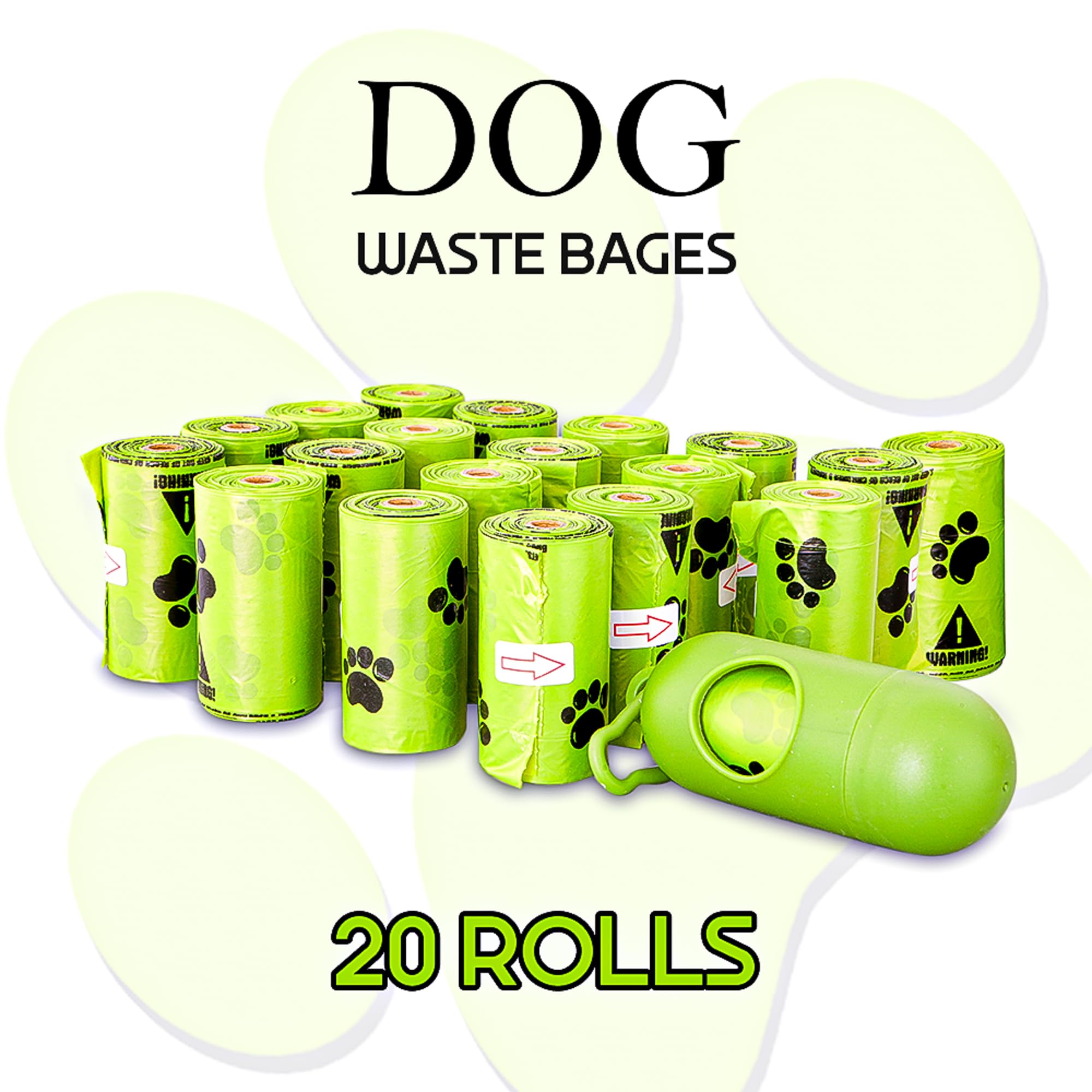 LuxeVita Biodegradable Dog Poop Bags - Eco-Friendly, Leak-Proof, Extra Thick, Odor-Blocking, Easy Tear-Off Poo Bags With a Holder - Ideal for All Dog Sizes - 20 Rolls x 15 Bags (300 Total) - Image 4