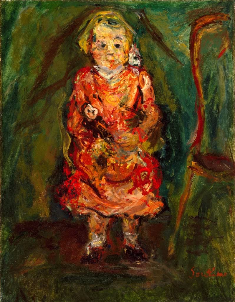 Affiche Jeune fille à la poupée Chaïm Soutine graffiti 60x90cm