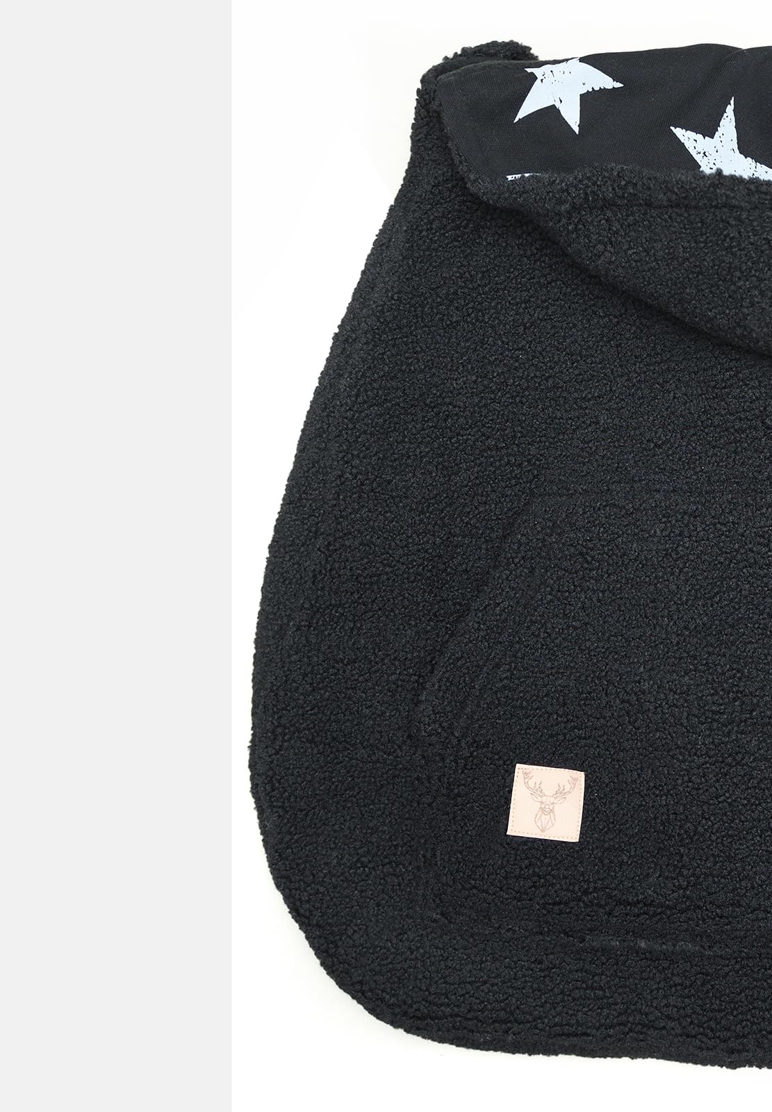MijaCulture TEDDY Housse universelle pour porte-bébé couverture chaude bébé noir étoiles