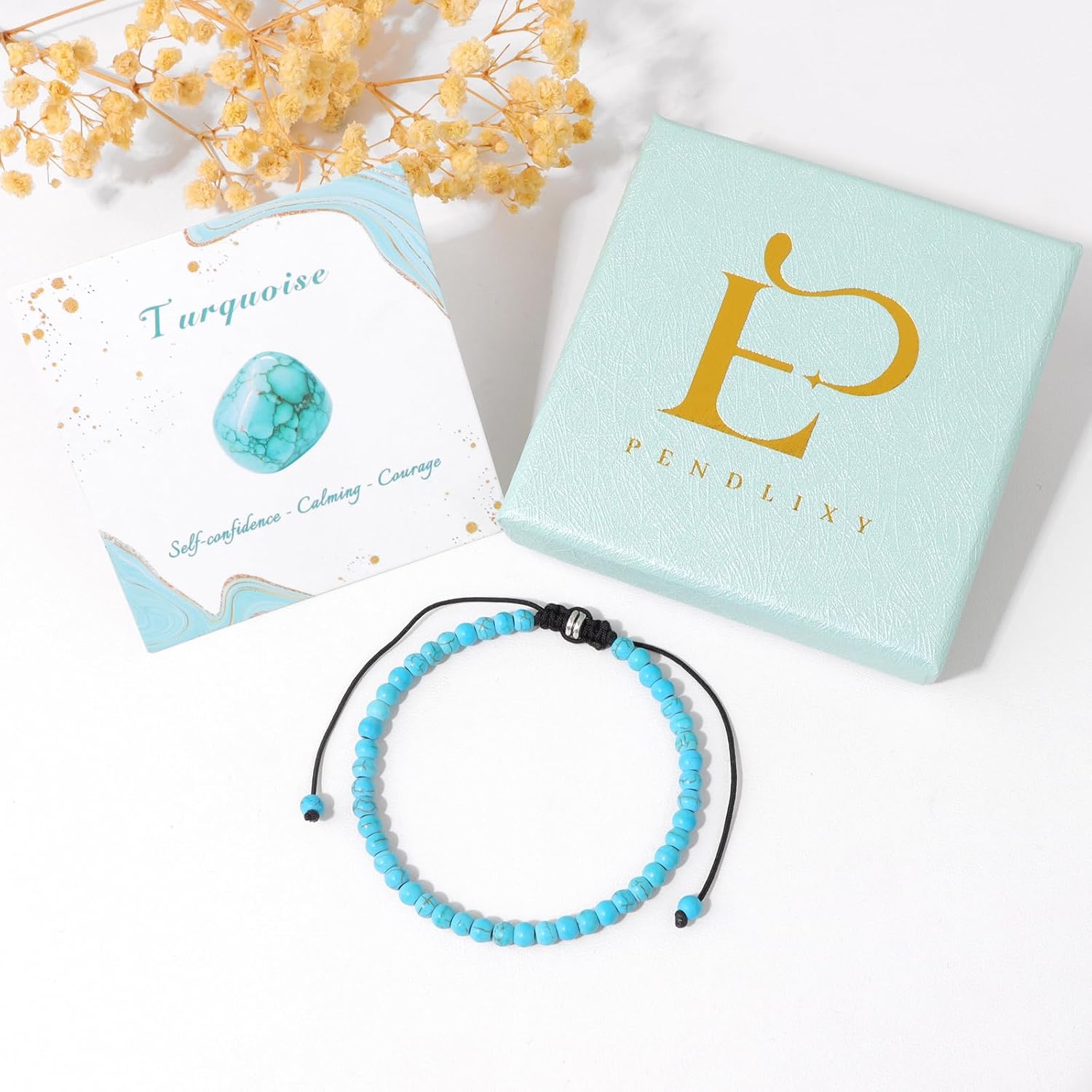 4 6 8MM Beaded Bracelet Handmade Adjustable Natural Stone Crystal Bracelet Healing Inspirational Gifts for Women Men - Image 2