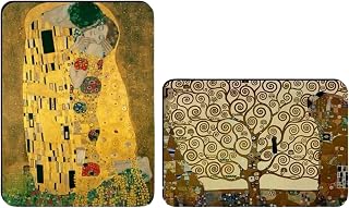 Decorative Art Magnet, Magnetic for Refrigerator, Office, Kitchen, Locker, Gifts for Art Museum Lovers (2, Klimt)