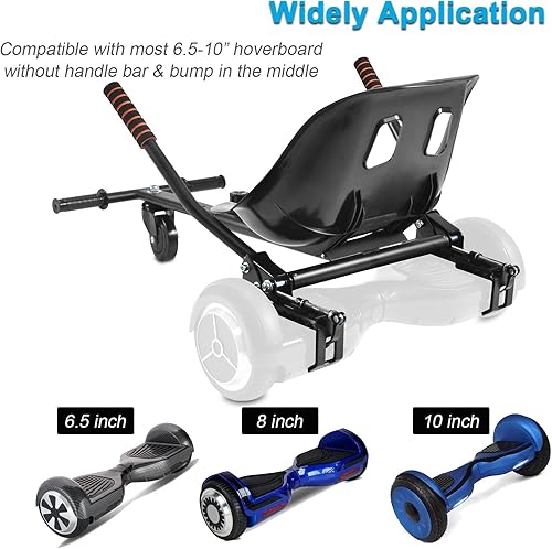 Miniatura 5 de No se requieren correas de fijación de asiento para aeropatineta, accesorio de Go Kart con mecanismo de bloqueo, carrito de 265 libras de 26 a 34.5