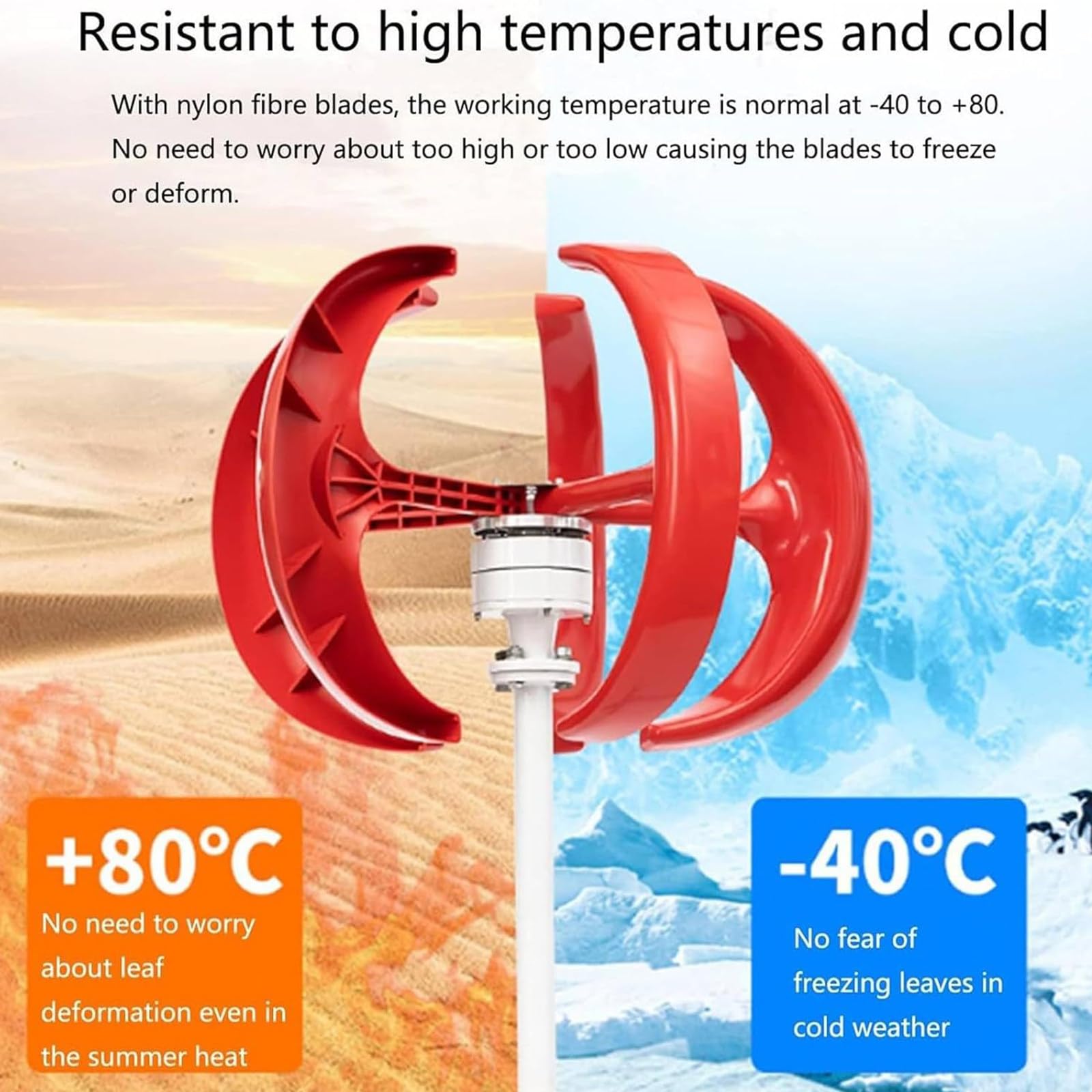 Turbina Eolica a Forma di Lanterna con 5 Pale Generatore Eolico 12V 24V 48V con Controller Integrato,Uso per Sistemi Monitoraggio,Case Mobili,Barche da Pesca,Marine e Altro Usi Ricarica,3000W-24V