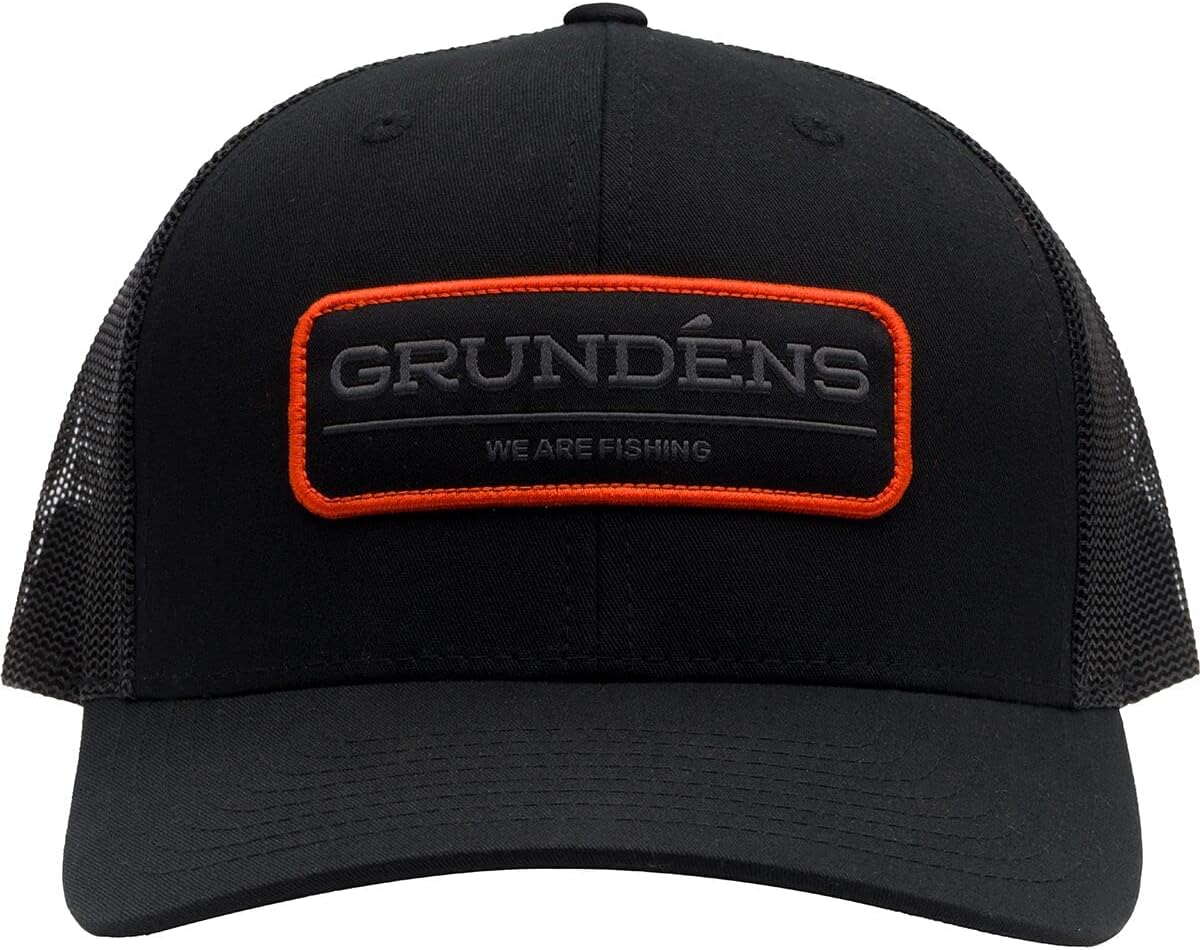 Grundens 50286-010-0001 We Are Fishing Trucker Solid Black ONE SIZE