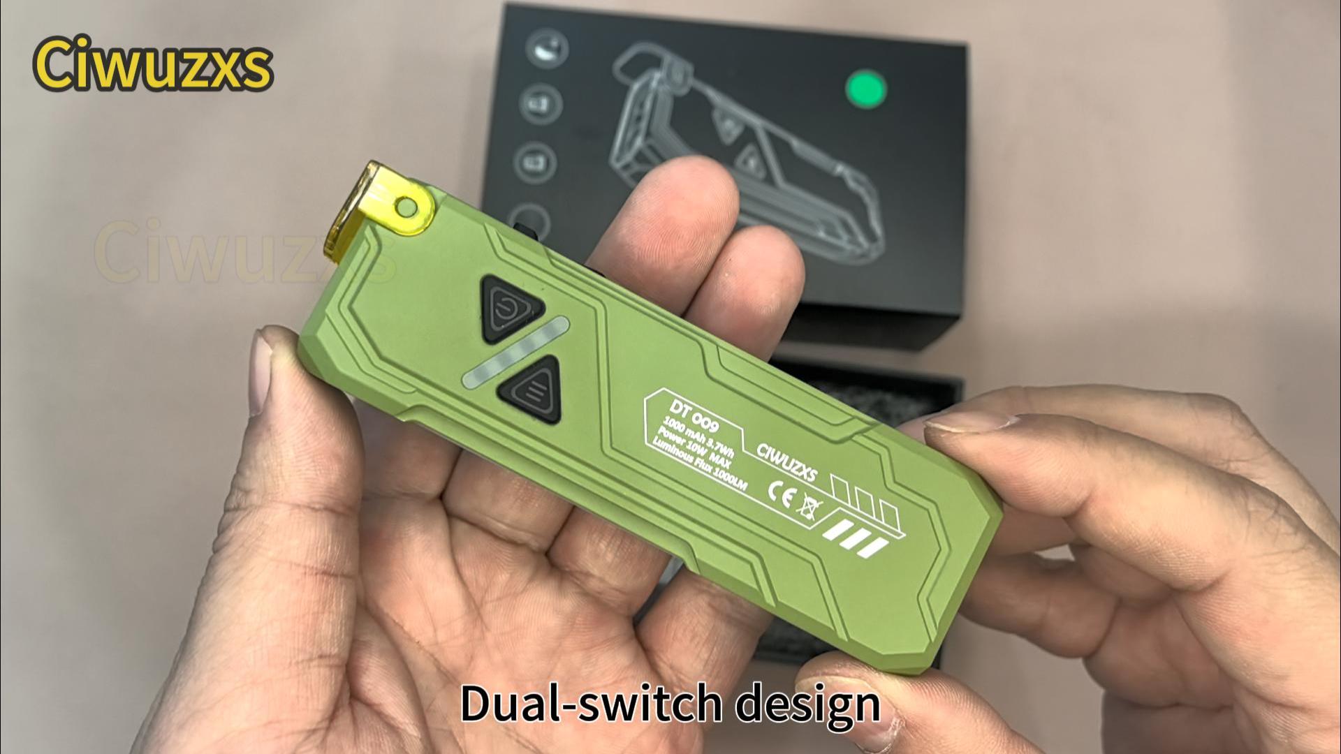 Amazon.com: Ciwuzxs EDC Rechargeable Flat Flashlight 1000 Lumens