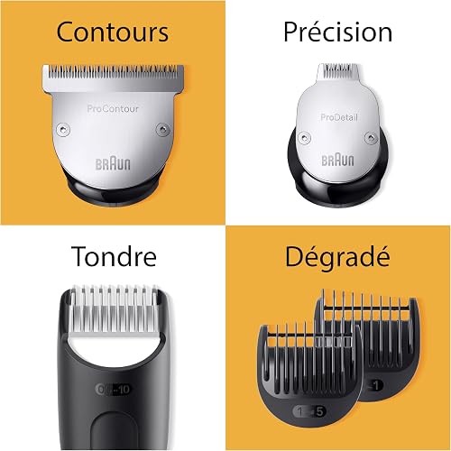 Braun Tondeuse Electrique A Barbe Series 9 BT9440 Pour Hommes, Avec La Lame La Plus Affûtée De Braun Et Un Sabot De Précision, 40 Réglages De Longueurs, Étanche, Étui De Voyage, Rechargeable - 2