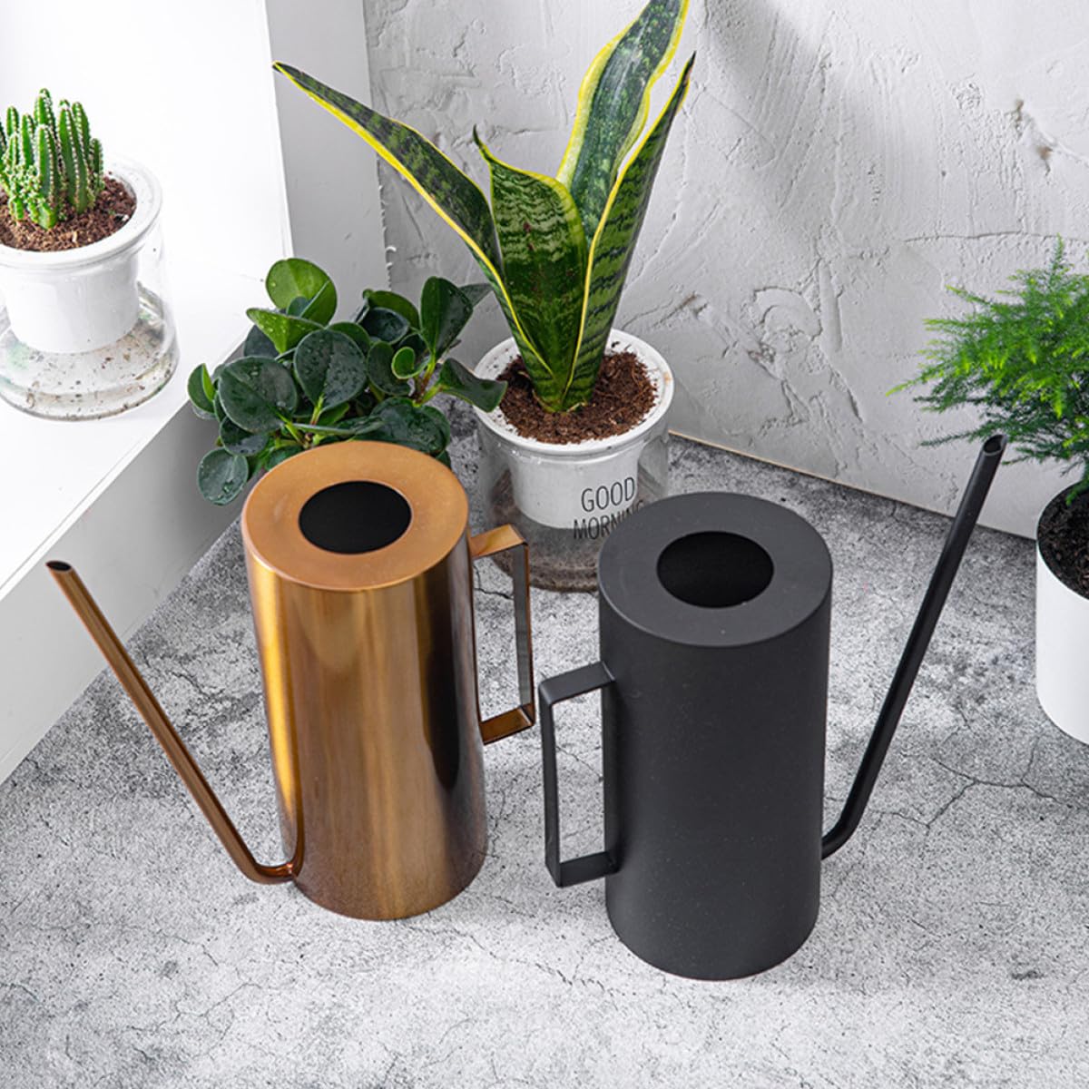 Arrosoir Acier Inoxydable pour Jardin Pulvérisateur Multifonctionnel Capacité pour Plantes Dintérieur et Extérieur Buse de Pulvérisation pour Entretien Fleurs