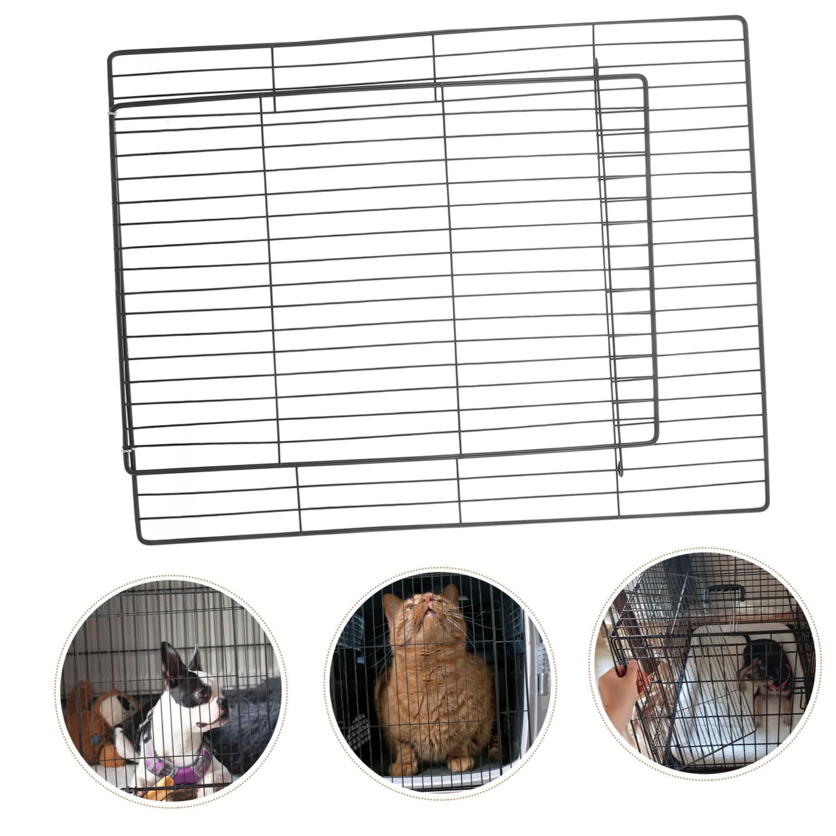 TOYANDONA Sichere Metalldraht Katzentür aus Eisen für Selbstgemacht Katzenlaufstall Leicht Montierbar mit Dichtem Netzdesign für Zuhause und Haustierzubehör