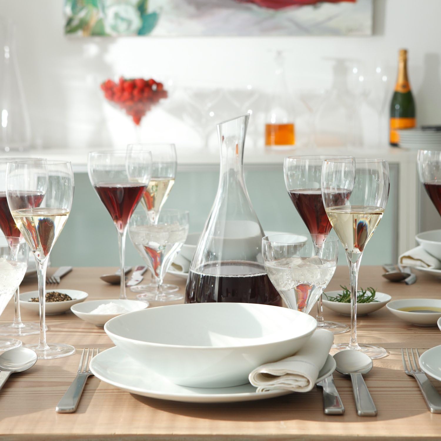 LSA International Savoy Champagne Saucer (2 Pack), 8.5 fl. oz., Clear