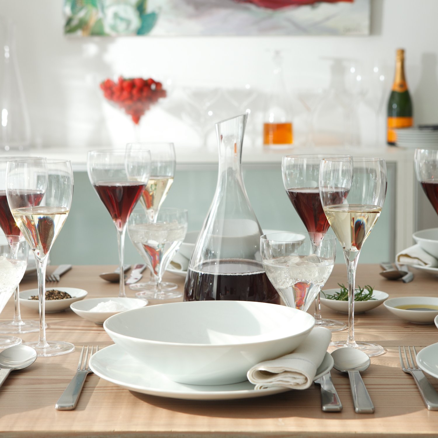 LSA International Verre de vin Savoy (lot de 2), Verre, claire, Champagne Saucer 250ml Clear, Set of 2