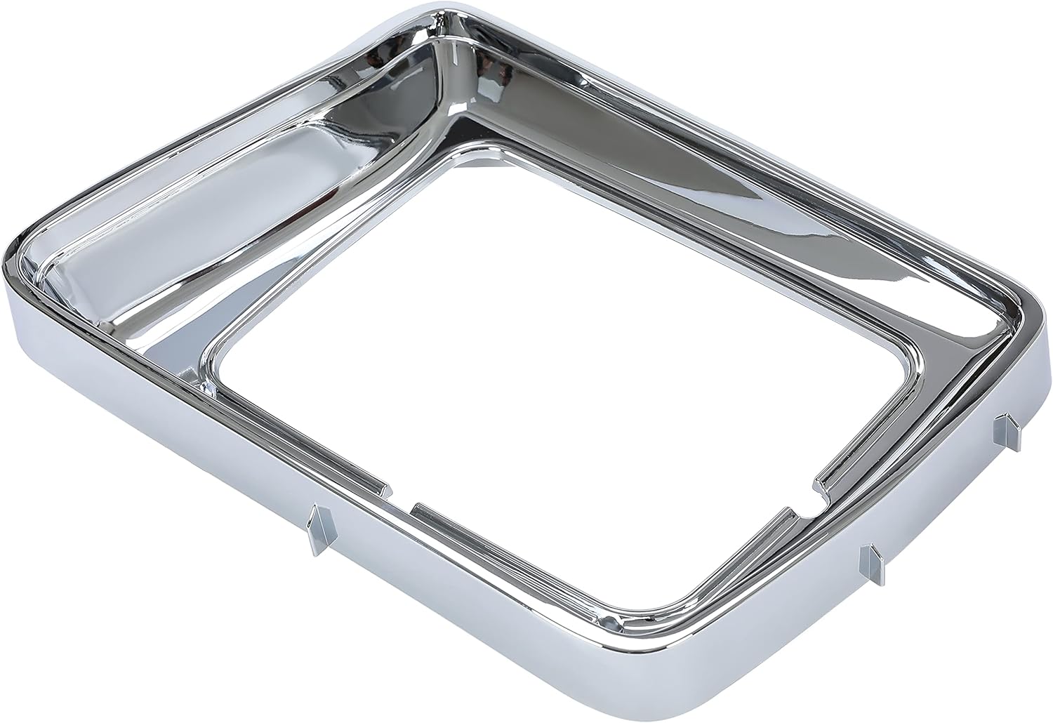 HECASA Headlight Bezel Pair Compatible with 1978-1979 Ford F-100 F-150 F-250 F-350 Bronco Truck Replacement for FO2513115 FO2512114 D8TZ13064E D8TZ13064F Left & Right Light Bezel Frame Chrome Silvery