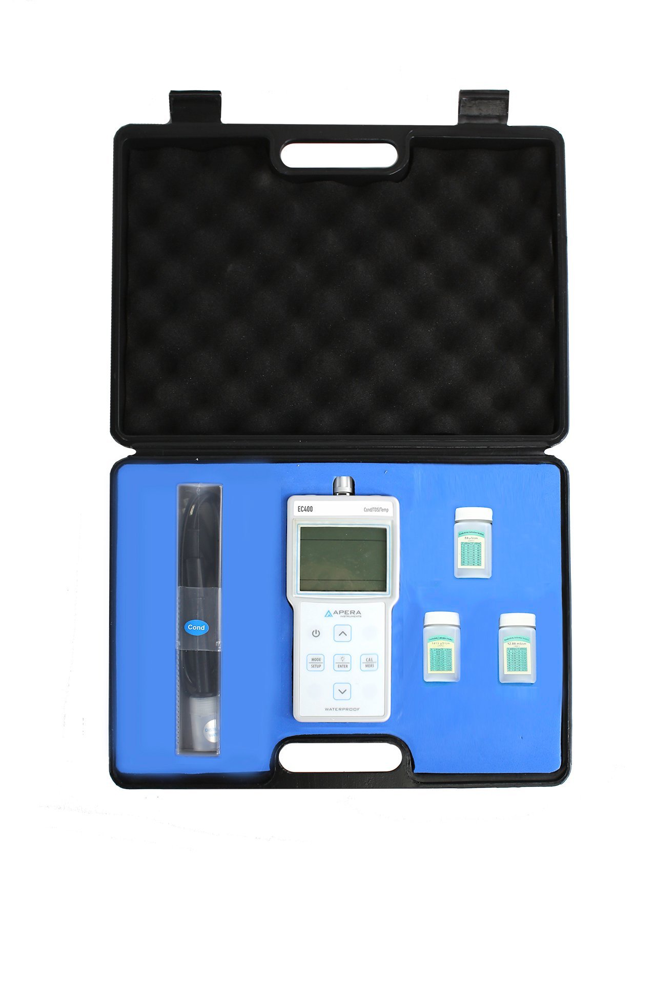 Apera Instruments AI412 EC400 - Kit de medidor portátil EC (conductividad) y TDS (rango de medición de 0 a 200,0 MS/cm