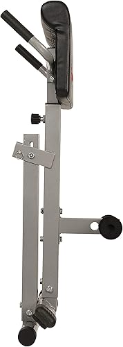 Miniatura 11 de Sunny Health & Fitness Silla romana plegable de hiperextensión con extensión trasera, banco de asiento de gimnasio en casa para entrenamientos