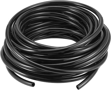 PU Polyurethane Tube, SEHOI 65.5 FT x 1/2 Inch OD Pneumatic Tubing Pipe,12mm Black PU Line Hose Tube, Pneumatic Air Line for Air Compressor Fitting, Fluid Transfer, Brake System