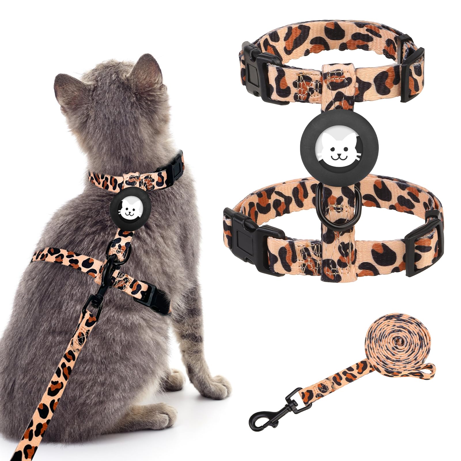 Harnais et laisse anti-fugue chat pour des promenades sans stress