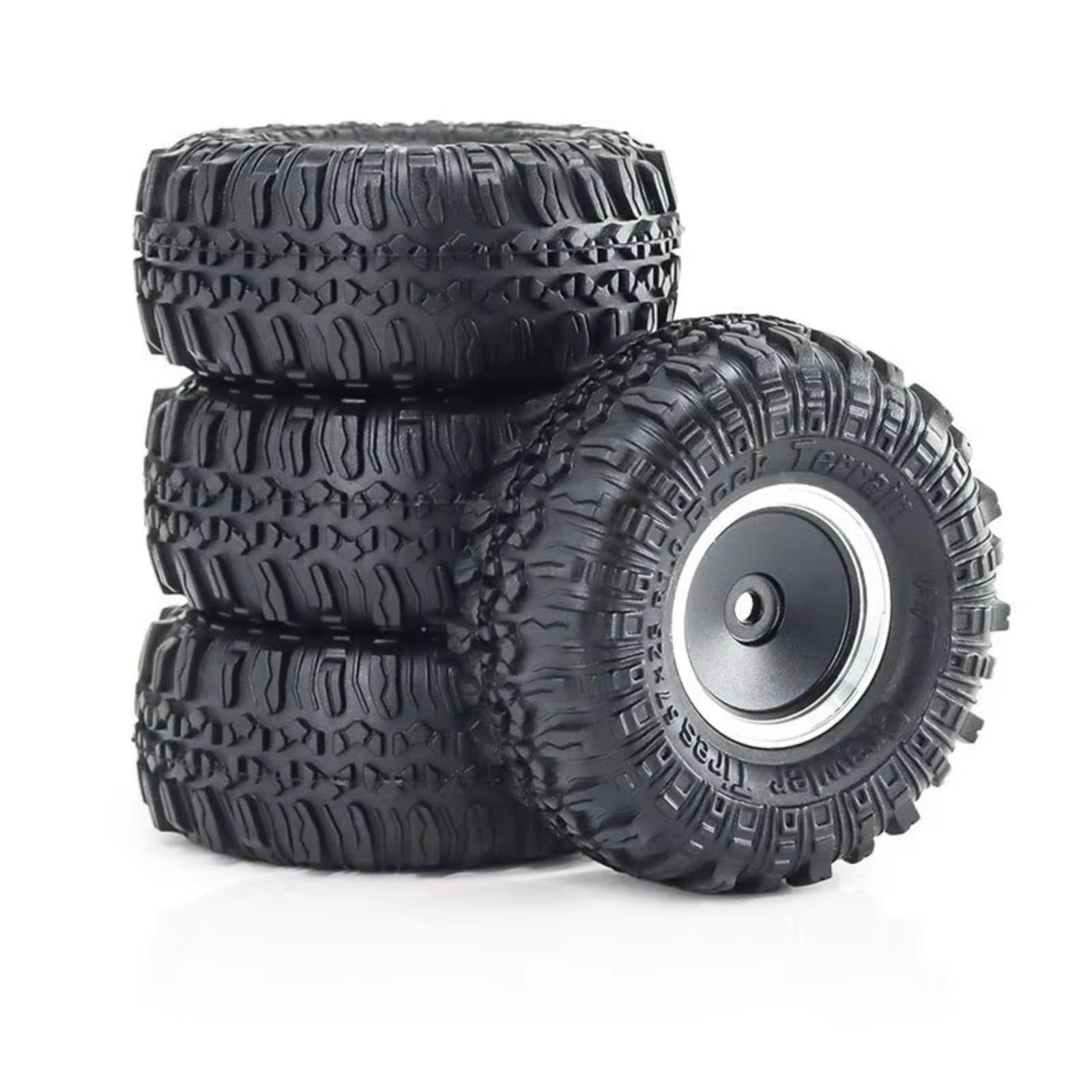 Modelos Repuesto RC para TRX4M para SCX24 para AX24 para FCX24 1/18 1/24 Juego De 4 Ruedas De Metal Beadlock De 55 Mm Y 1,0" Accesorios De Actualización para Coche RC Crawler