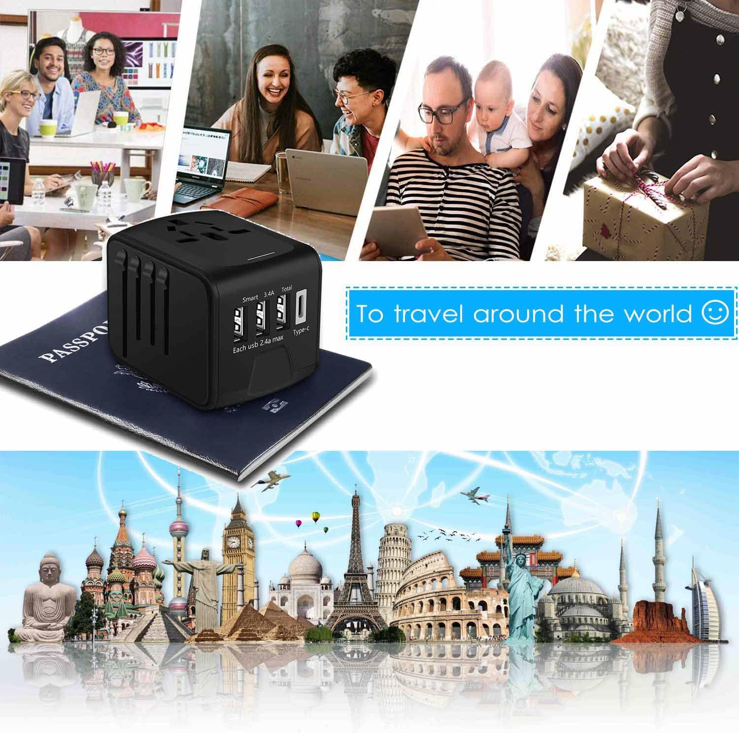 International Travel Adapter, All in One Power Adapter with High Speed 3 USB & T... 8 71zL2mgz1VL. AC SL1500