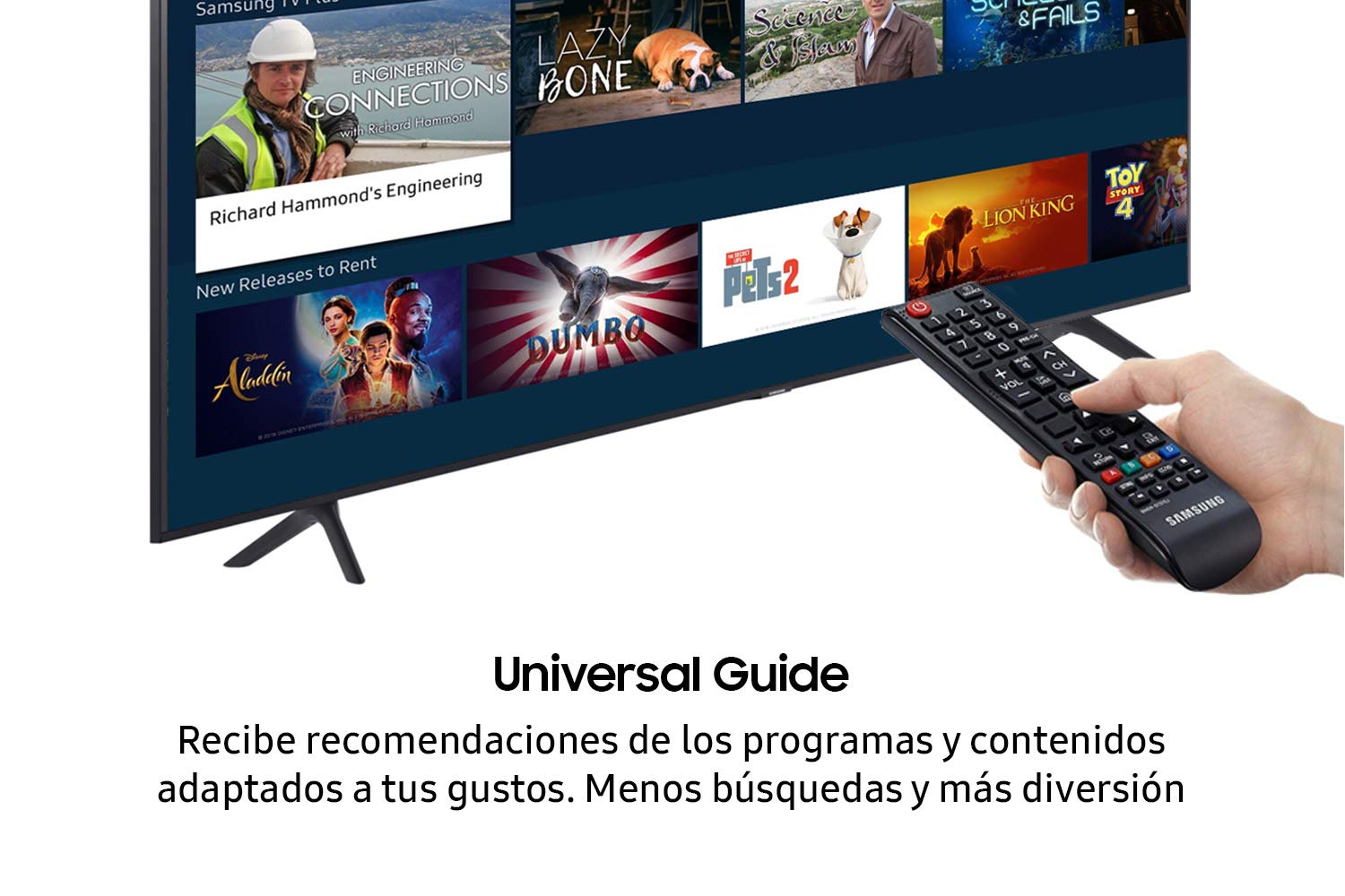 Samsung Crystal UHD 2020 43" Telewizor (Krystaliczny Procesor 4K, HDR, Asystent Głosowy)