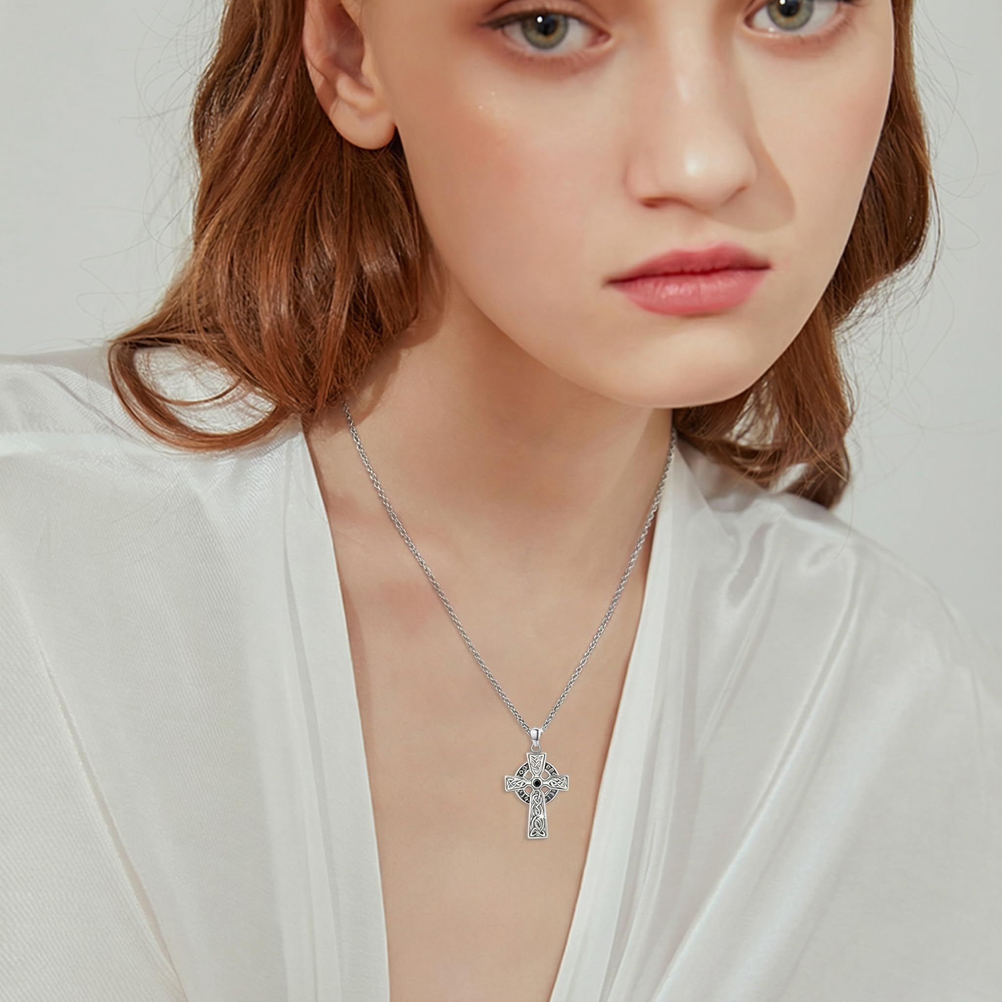 REDSUN Collana con ciondolo a forma di martello di Thor, a forma di freccia vichinga, in argento Sterling 925, con ciondolo a forma di croce vichinga, amuleto celtico, gioiello per uomo, figlio