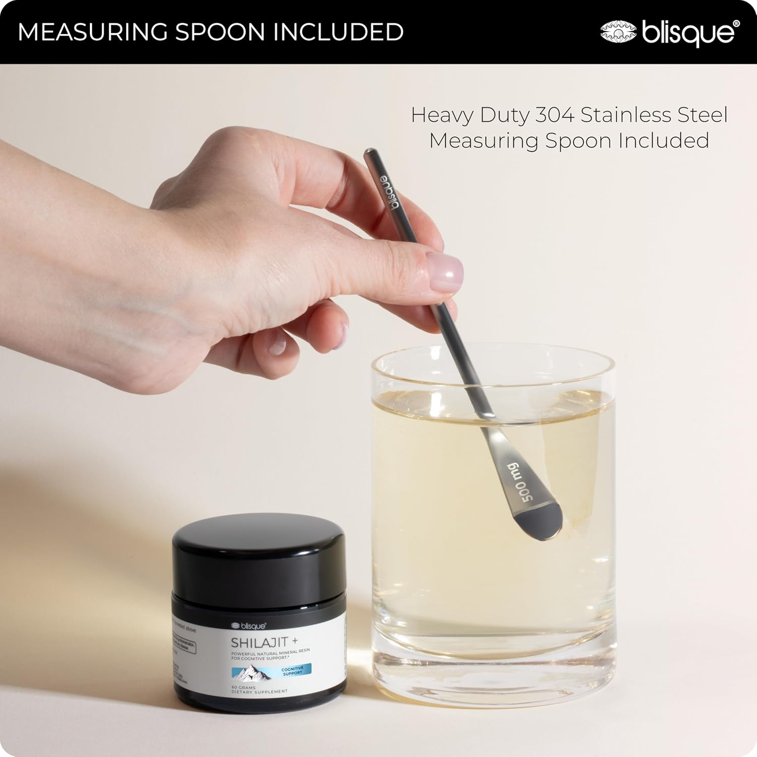 Blisque - Pure Himalayan Organic Shilajit Resin Supplement | for Cognitive Support | with Organic Bacopa and Gotu Kola | Authentic and Natural | 60 Grams - Image 10