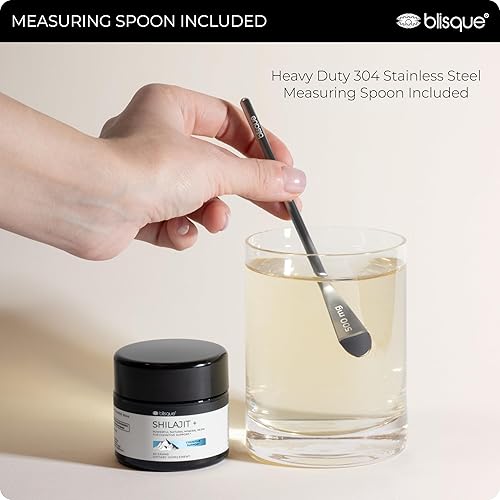 Miniatura 10 de Blisque - Suplemento de resina Shilajit orgánica pura del Himalaya para apoyo cognitivo con bacopa orgánica y gotu kola Auténtico y natural