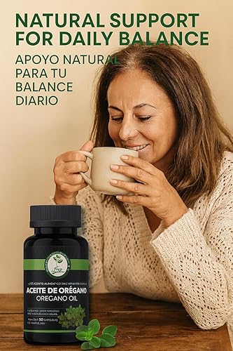 Miniatura 4 de HIGH SUPREME Cápsulas de aceite de orégano  60 cápsulas (500 mg cada una)  Aceite esencial de orégano  Antioxidante y apoyo inmunológico  Suplemento