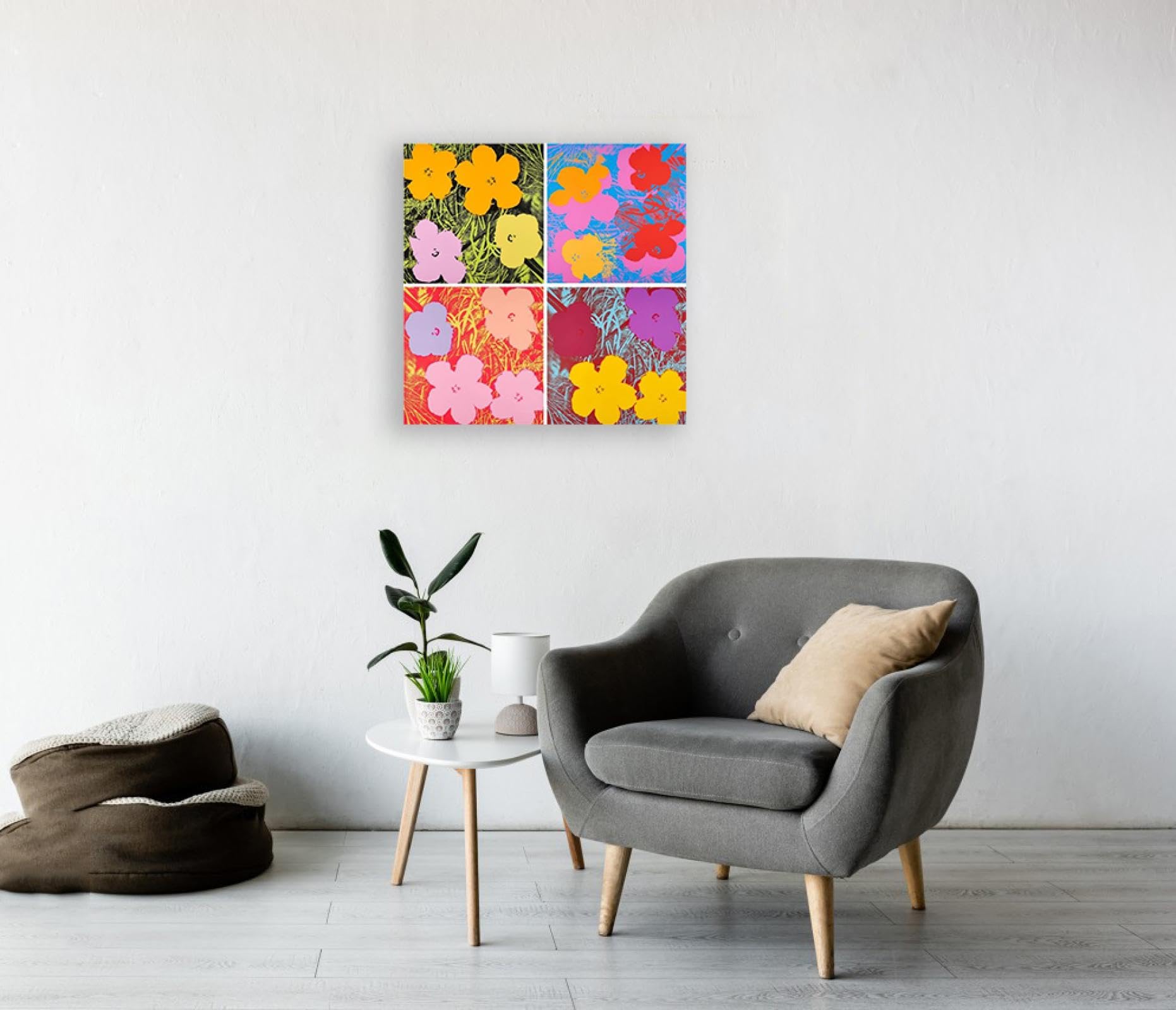 Wandbild 'Abstrakte Orchidee' Auf Leinwand – 5-teiliges Set, Fertig Zum Aufhängen (152,4 X 76,2 Cm)