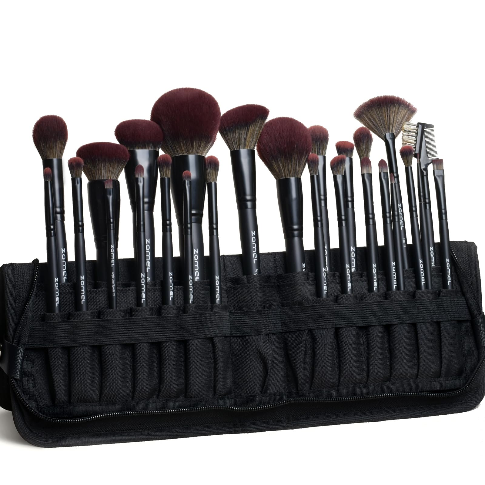 Amazon.com: ZAMEL 26Pcs Premium Black Make up Brushes Set With