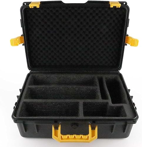 Miniatura 5 de Estuche de almacenamiento para baterías Dewalt, caja de herramientas rígida impermeable con espuma precortada para baterías y cargadores de 8 V12