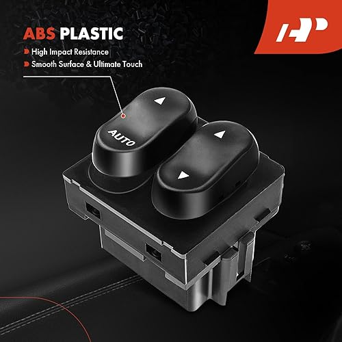 Miniatura 5 de A-Premium Interruptor de ventana eléctrica del conductor delantero compatible con Ford F-150 F150 1999-2002 F-250 F250 1999 cabina estándar de 2