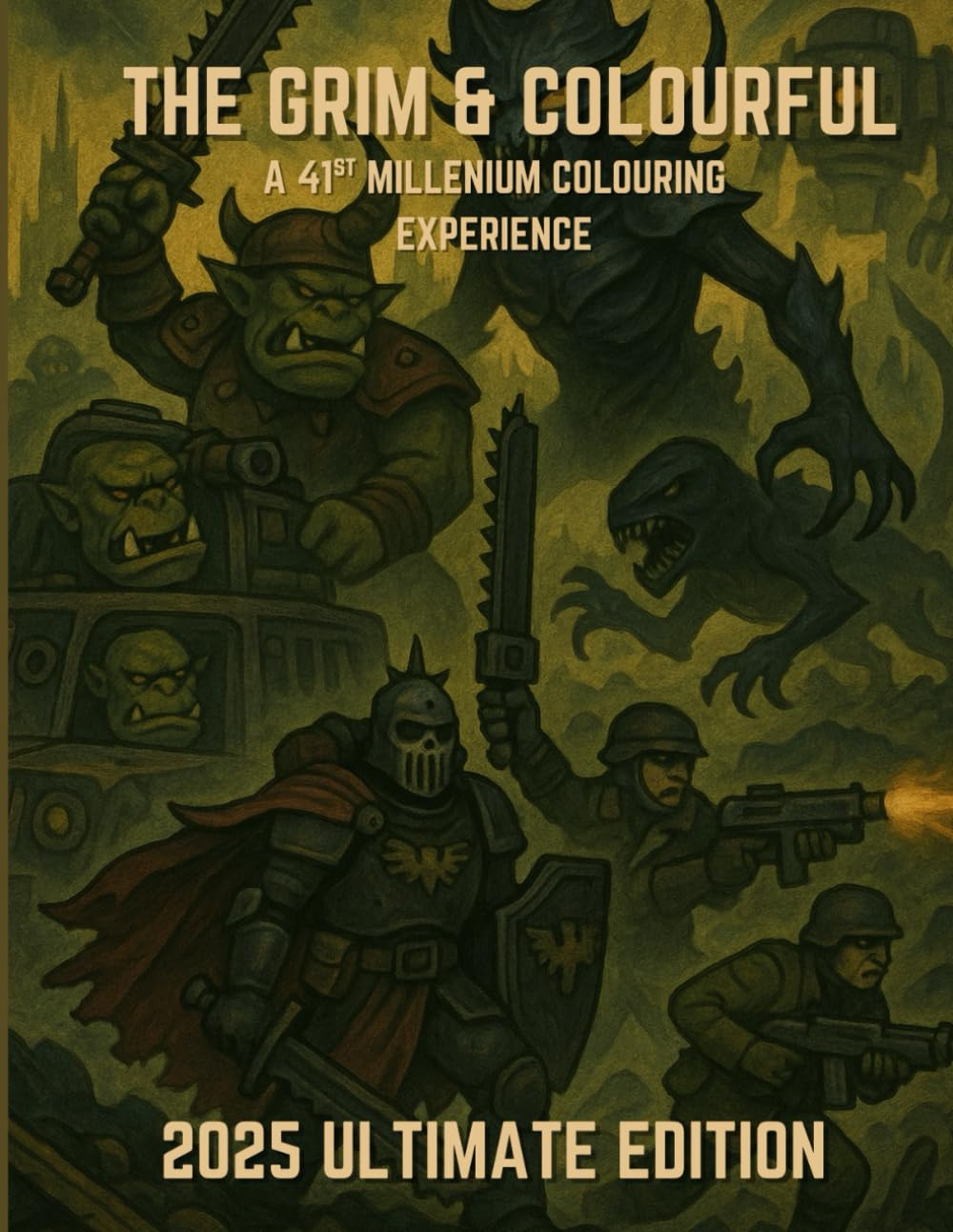 The Grim & Colourful 2025 Ultimate Edition: A grimdark sc-fi colouring experience omnibus