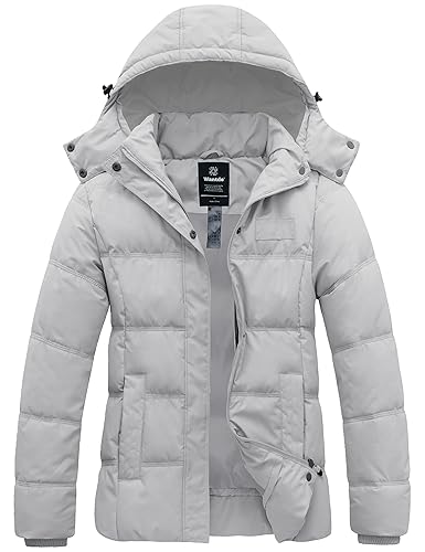 Wantdo Women's Hooded Warm Winter Coat Quilted Thicken Puffer Jacket