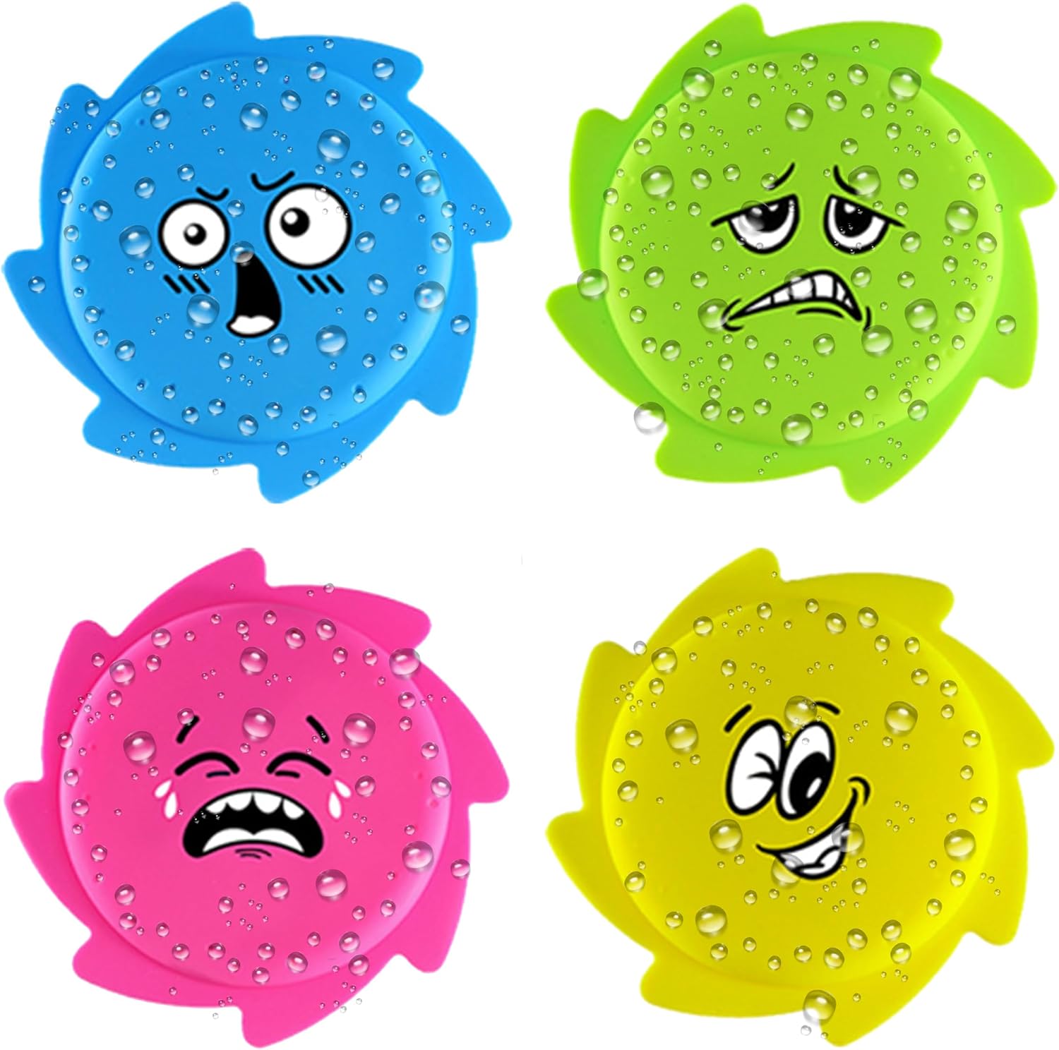 4 Pack Water Flying Discs for Kids, Pool Beach Floatable Frisbee for Boys and Girls, Outside Activities Games & Fun, Summer Outdoor Water Toy for Kids Ages 3-12
