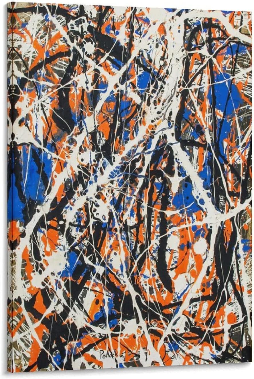 Amazon.co.jp Jackson Pollockジャクソン・ポロック画家の作品「抽象芸術」ポスター プリント キャンバス 絵画 壁
