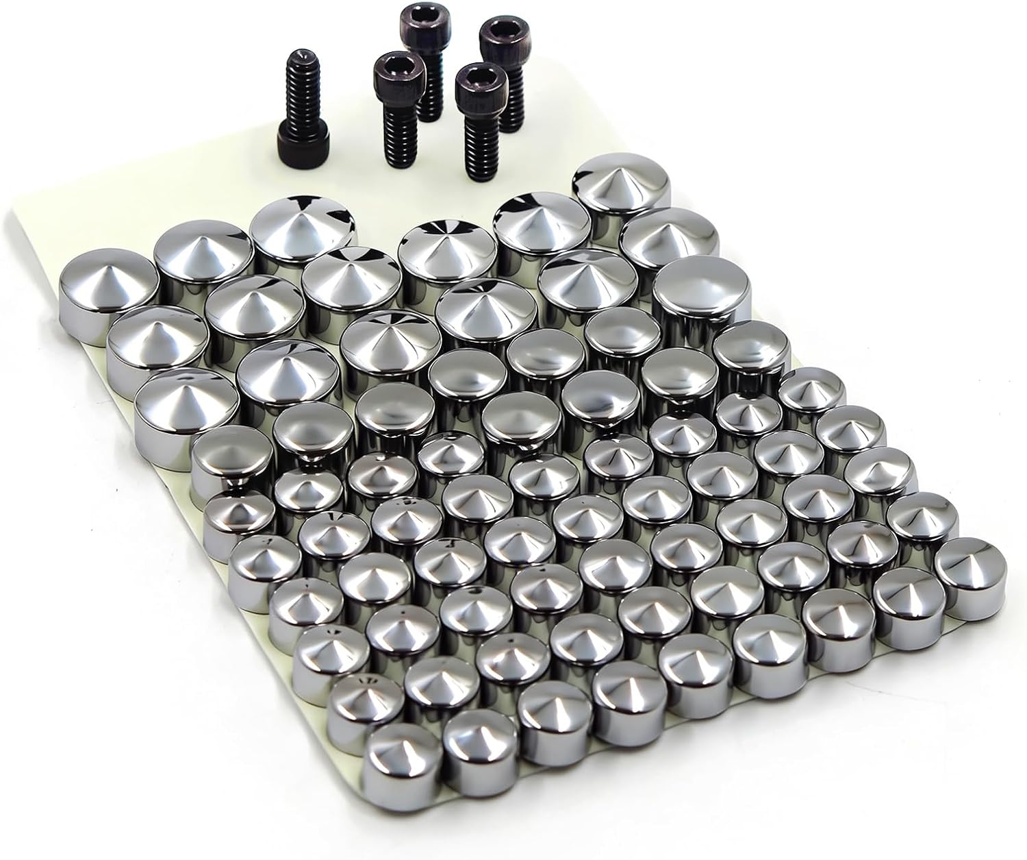 Chrome Bolts Toppers Caps Compatible with 2007 2008 2009 2010 2011 2012 2013 Harley FLT FLH