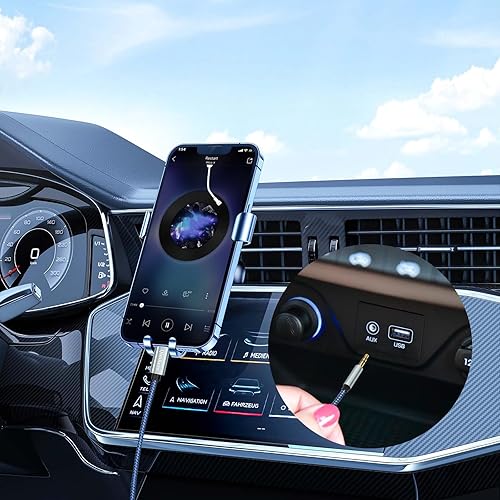 Miniatura 6 de Cable USB C a conector auxiliar de audio de 0.138 in (4.3 pies, paquete de 2) - USB C a 0.138 in para auriculares de automóvil, cable estéreo